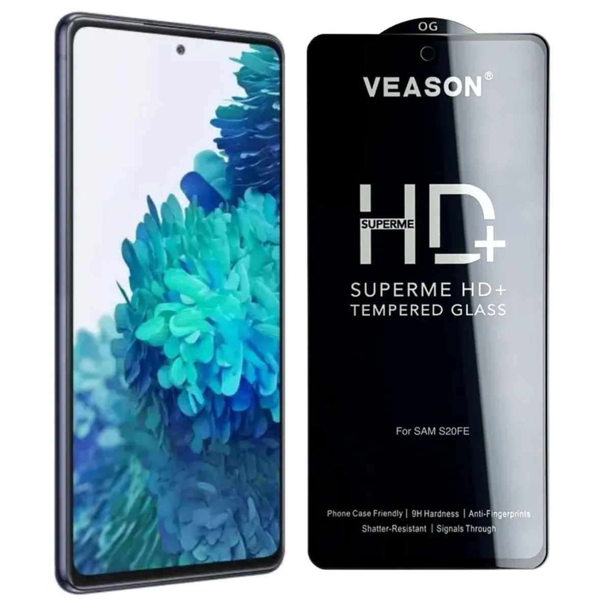 Защитное стекло VEASON HD+ для SAMSUNG Galaxy S20 FE (SM-G780F), цвет окантовки черный Защитное стекло VEASON HD+ для SAMSUNG Galaxy S20 FE (SM-G780F), цвет окантовки черный