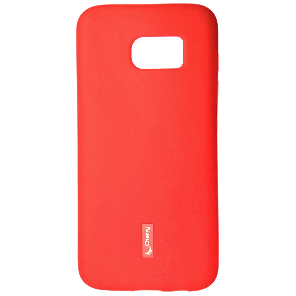 Чехол накладка Cherry для SAMSUNG Galaxy S7 Edge (SM-G935), силикон, цвет красный