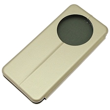 Чехол книжка STYLISH для Realme 12 Pro, экокожа, визитница, цвет золотистый