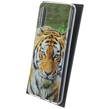 Чехол накладка для SAMSUNG Galaxy A02 (SM-A022G/DS), силикон, глянцевый, рисунок Тигр