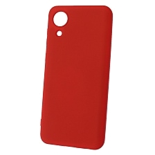 Чехол накладка NANO для SAMSUNG Galaxy A03 Core (SM-A032F), силикон, бархат, цвет красный