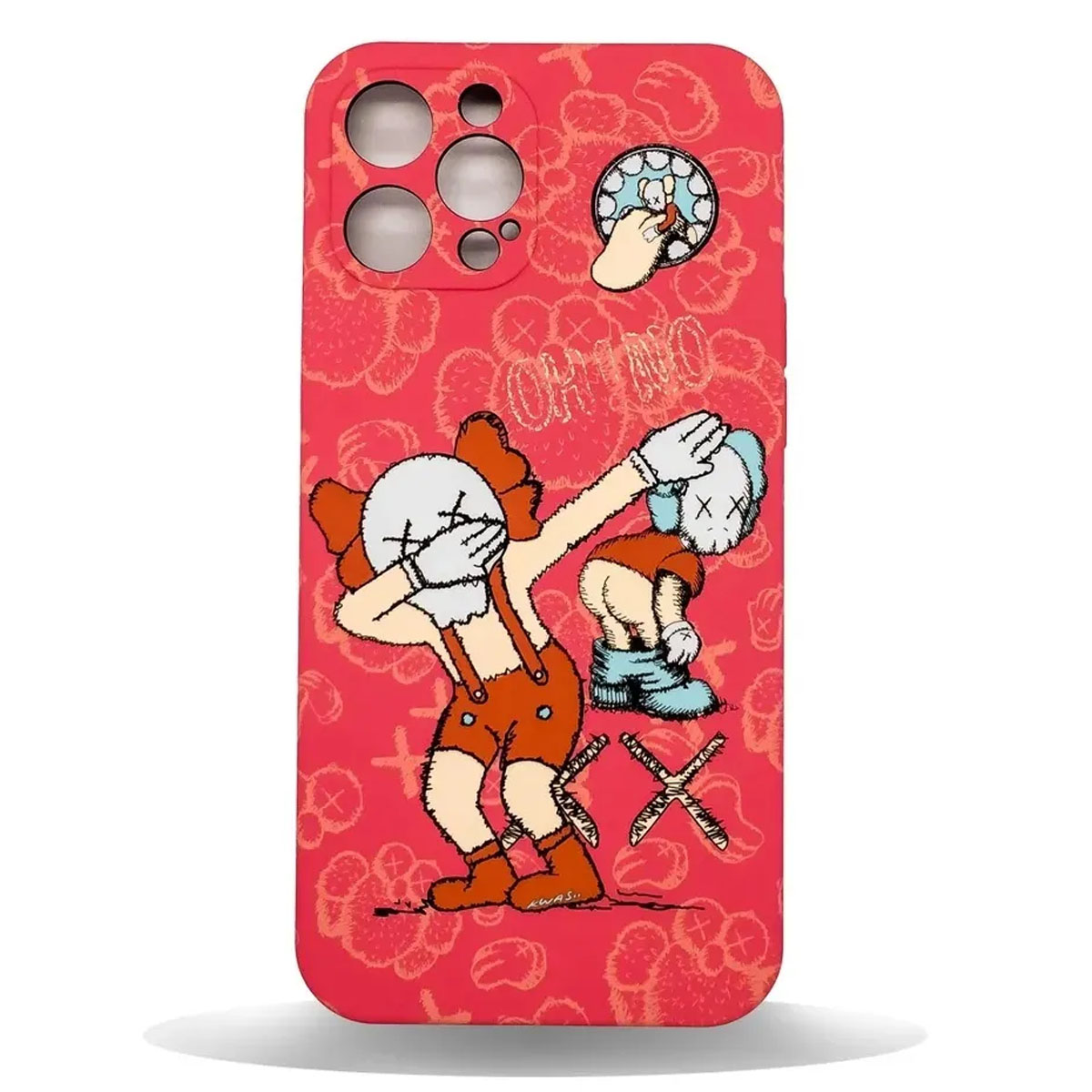 Чехол накладка LUXO для APPLE iPhone 13 Pro Max, светящийся, силикон, рисунок KWAS OH!NO Чехол накладка LUXO для APPLE iPhone 13 Pro Max, светящийся, силикон, рисунок KWAS OH!NO