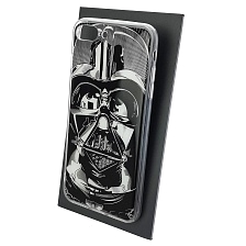 Чехол накладка для APPLE iPhone 7 Plus, iPhone 8 Plus, силикон, глянцевый, рисунок Дарт Вейдер ЧБ