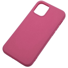 Чехол накладка для APPLE iPhone 12 mini (5.4"), силикон, цвет малиновый