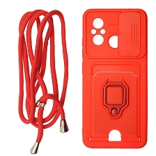 Чехол накладка MULTI FUNCTION 4 в 1 для XIAOMI Redmi 12C, XIAOMI POCO C55, цвет красный Чехол накладка MULTI FUNCTION 4 в 1 для XIAOMI Redmi 12C, XIAOMI POCO C55, цвет красный