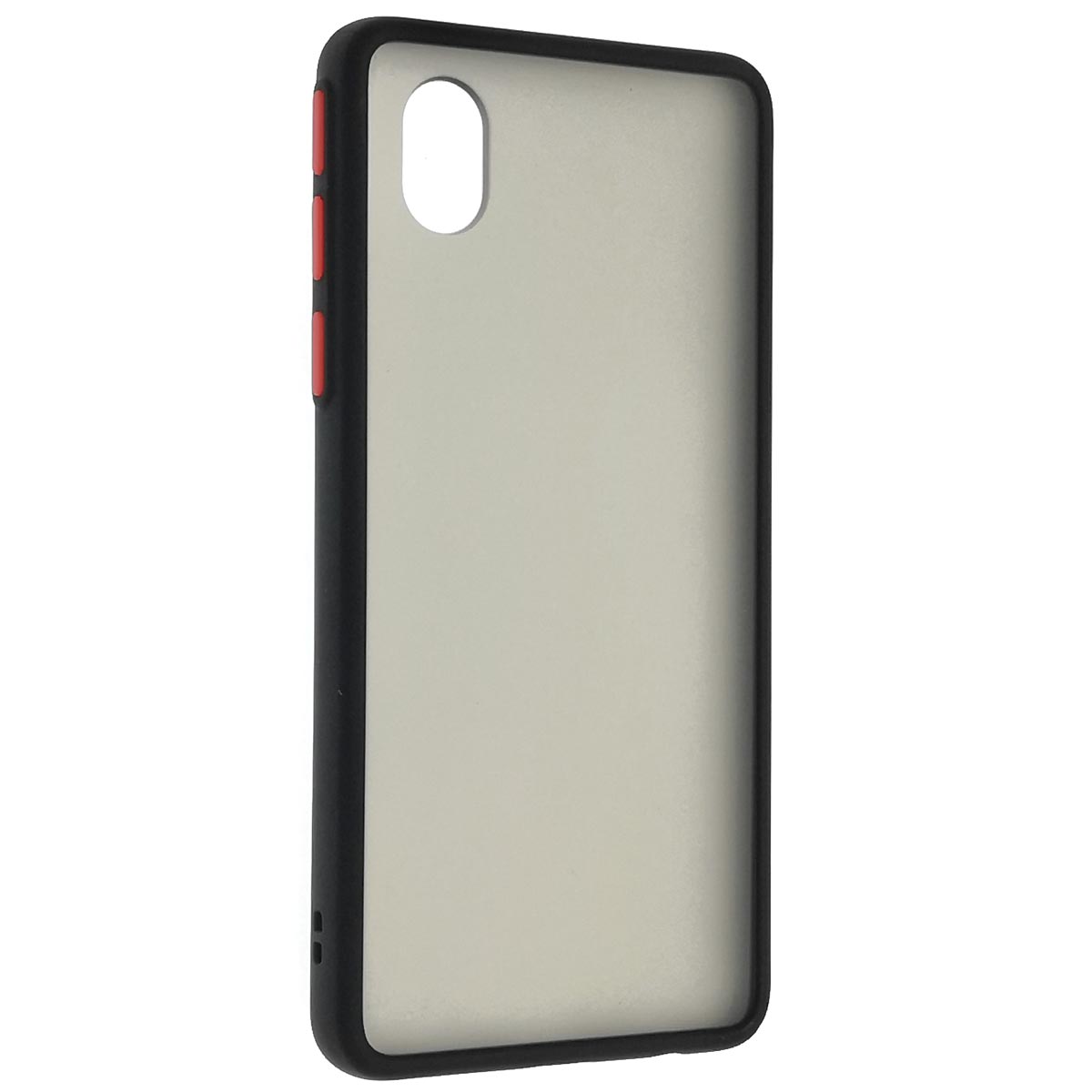 Чехол накладка SKIN SHELL для SAMSUNG Galaxy A01 Core (SM-A013), силикон, пластик, цвет окантовки черный
