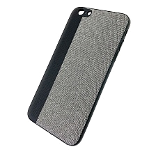 Чехол накладка для APPLE iPhone 6, iPhone 6S Plus, силикон, комбинированный, цвет черно серый.
