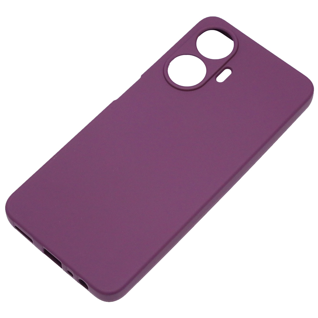 Чехол накладка NANO для Realme C55, силикон, бархат, цвет фиолетовый