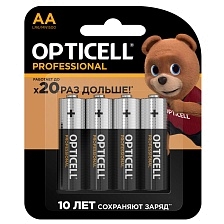 Батарейка OPTICELL PROFESSIONAL LR6 AA BL4 1.5V Батарейка OPTICELL PROFESSIONAL LR6 AA BL4 1.5V