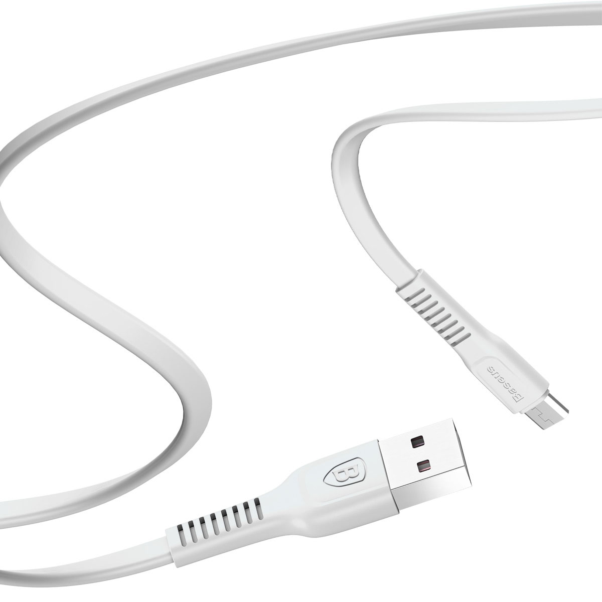 Кабель BASEUS Tough series CAMZY-B02 Micro USB, 2A, длина 1 метр, цвет белый