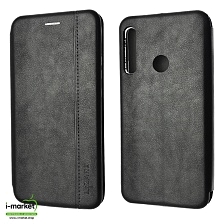 Чехол книжка LIZARD для HUAWEI Honor 9C, P40 Lite E, Y7P, экокожа, визитница, цвет черный.