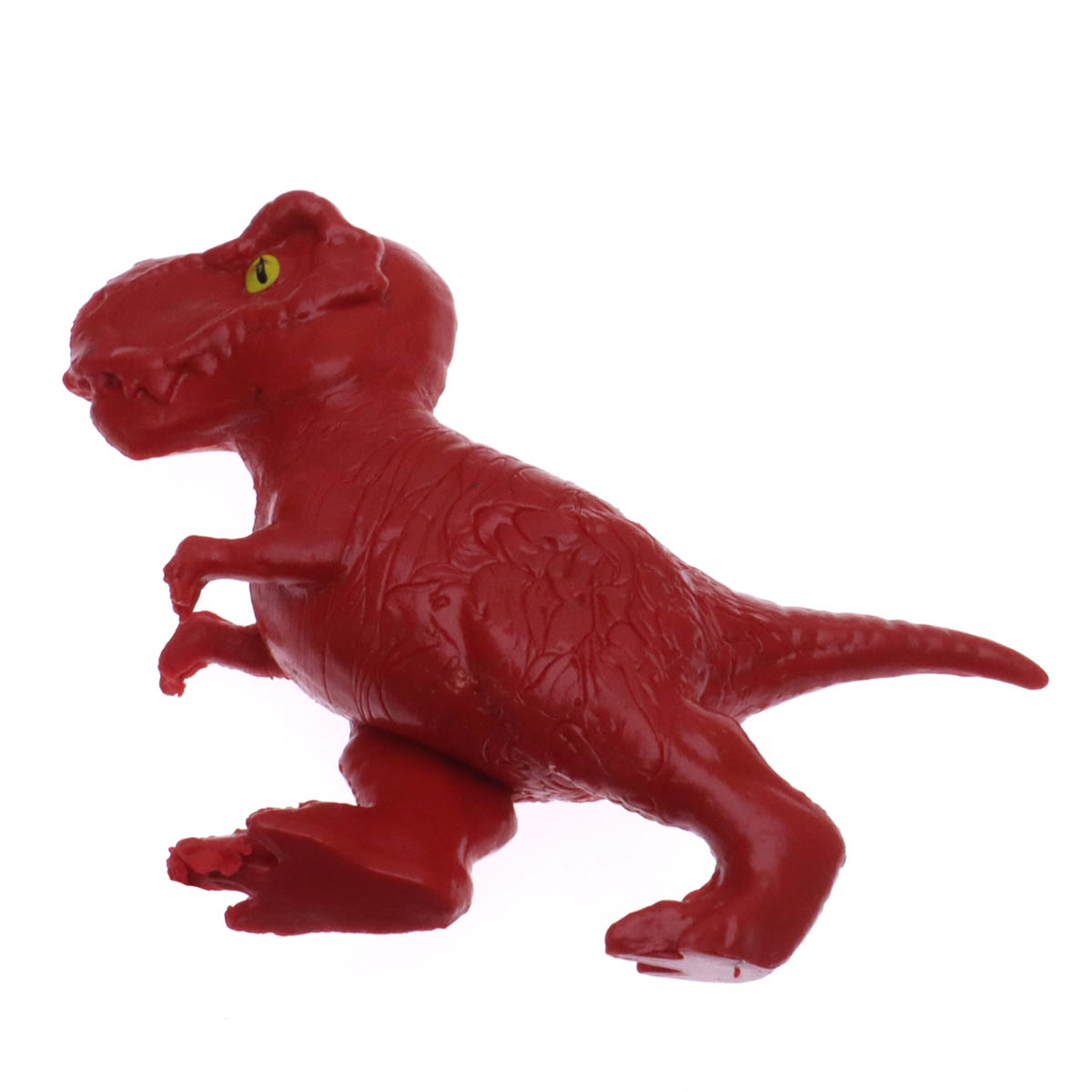 Тянущаяся игрушка динозавр в коробке, цвет красный