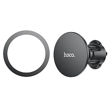 Автомобильный магнитный держатель HOCO H12 для смартфона, в воздуховод, цвет черный