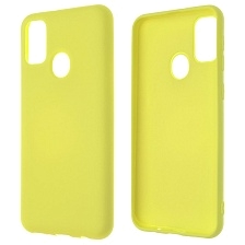 Чехол накладка NANO для SAMSUNG Galaxy M30s (SM-M307F), M21 (SM-M215), силикон, бархат, цвет желтый