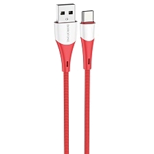 Кабель BOROFONE BX60 Superior USB Type С, 3A, длина 1 метр, нейлон, цвет красный