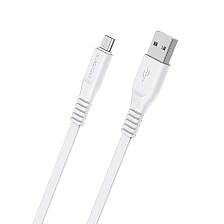 Кабель BOROFONE BX23 Wide power Micro USB, 2.4A, длина 1 метр, силикон, цвет белый Кабель BOROFONE BX23 Wide power Micro USB, 2.4A, длина 1 метр, силикон, цвет белый