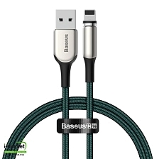 BASEUS CALXC-H06 Zinc Magnetic кабель с магнитной зарядкой для APPLE Lightning 8-pin, цвет зеленый.