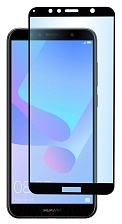 Защитное стекло для HUAWEI Honor Y6 2018 Full Glue 9H кант чёрный.