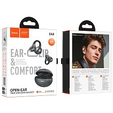 Гарнитура (наушники с микрофоном) беспроводная, HOCO EA8 Warm sound, BT 5.4, цвет черный