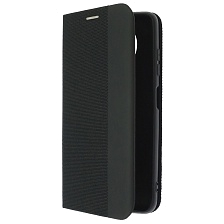 Чехол книжка MESH для XIAOMI POCO X3, POCO X3 Pro, текстиль, силикон, бархат, визитница, цвет черный