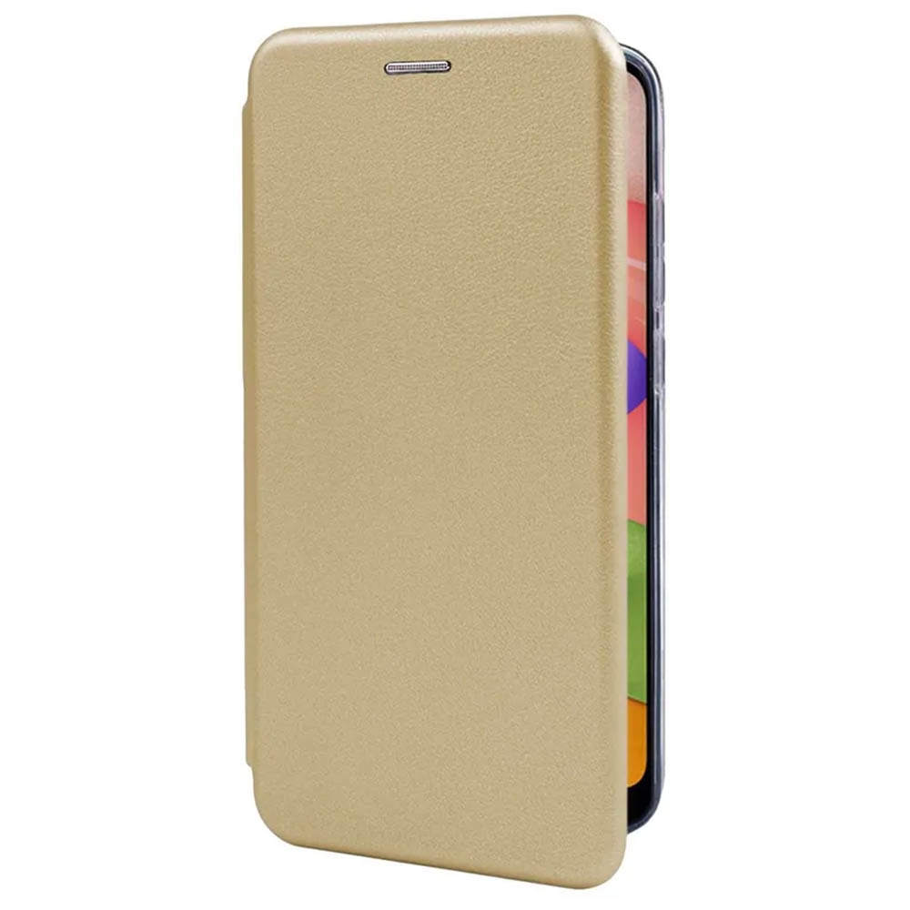 Чехол книжка для HUAWEI Honor 200 Lite, экокожа, силикон, бархат, цвет золотистый
