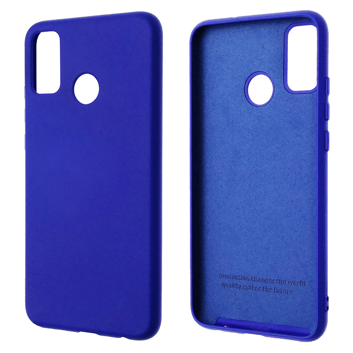 Чехол накладка Silicon Cover для HUAWEI Honor 9X Lite, силикон, бархат, цвет синий