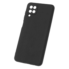 Чехол накладка Soft Touch для SAMSUNG Galaxy A12 5G, силикон, цвет черный