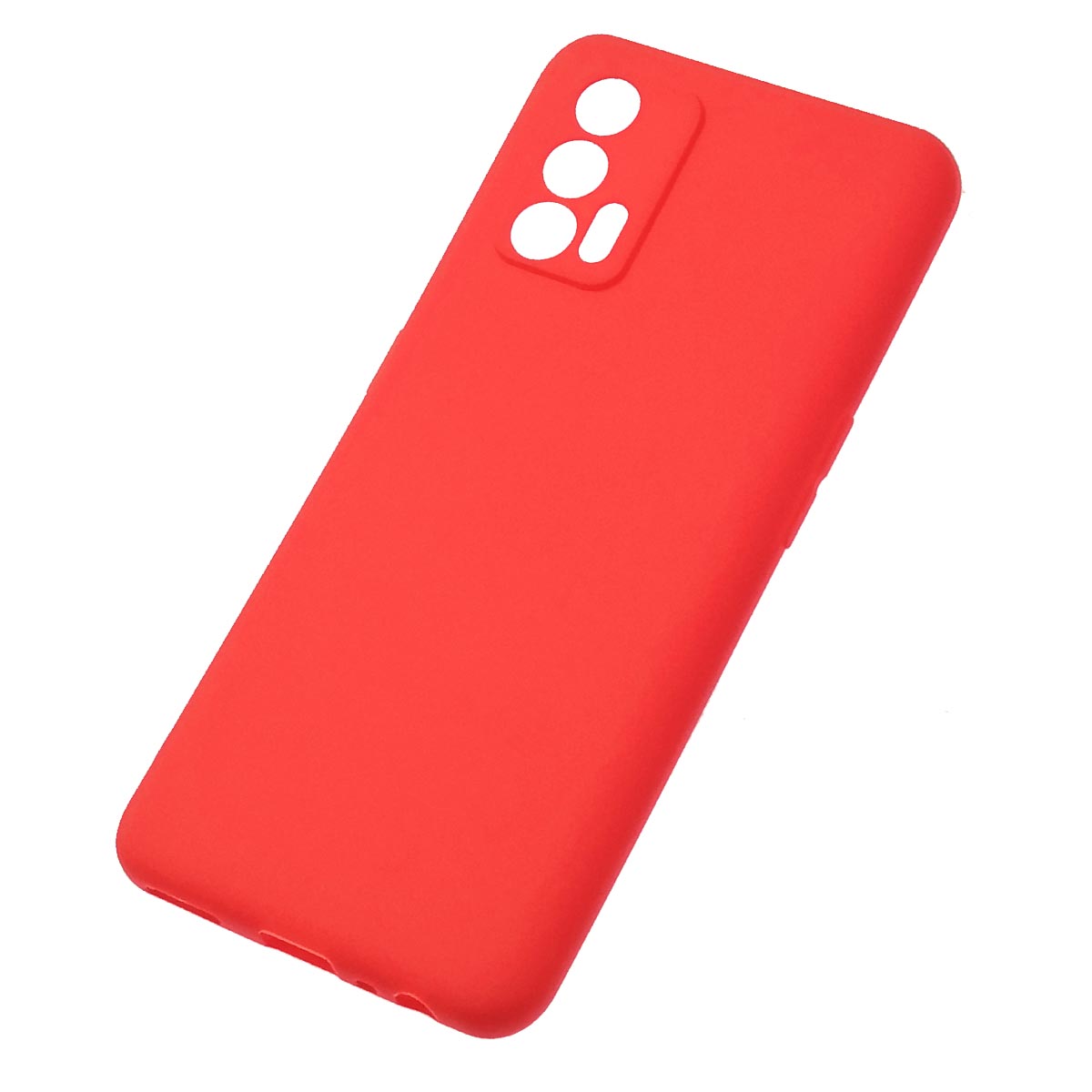 Чехол накладка SOFT TOUCH для Realme GT Neo 8, силикон, матовый, цвет красный
