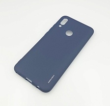 Чехол-накладка для HUAWEI Honor 10 Lite / P Smart 2019 синяя силиконовая MONARCH MT-03 SERIES PREMIUM.