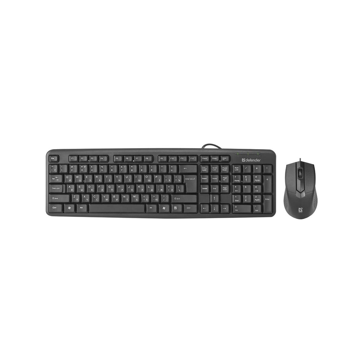 Комплект проводная мышь и клавиатура DEFENDER Dakota C-270 RU, цвет черный