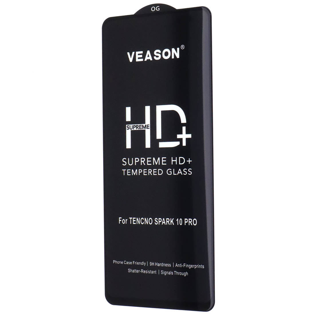 Защитное стекло VEASON HD+ для TECNO Spark 10 Pro, цвет окантовки черный