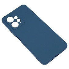 Чехол накладка NANO для XIAOMI Redmi Note 12 4G, защита камеры, силикон, бархат, цвет темно синий Чехол накладка NANO для XIAOMI Redmi Note 12 4G, защита камеры, силикон, бархат, цвет темно синий