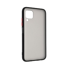 Чехол накладка SKIN SHELL для HUAWEI P40 Lite, Nova 6 SE, Nova 7i, пластик, силикон, цвет окантовки черный.