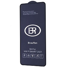 Защитное стекло 5D BRAUFFEN для HUAWEI Honor 10X Lite, P Smart 2021, цвет окантовки черный