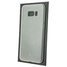 Чехол накладка BASEUS Wing Case для SAMSUNG Galaxy S8 Plus (SM-G955), силикон, матовый, цвет белый