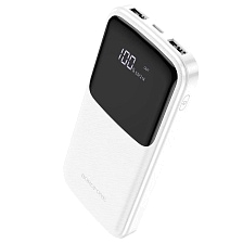 Внешний портативный аккумулятор, Power Bank BOROFONE BJ17 Oceanic, 10000 mAh, цвет белый