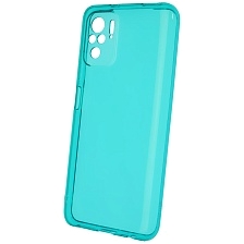 Чехол накладка Clear Case для XIAOMI Redmi Note 10, Note 10S, POCO M5s, силикон 1.5 мм, защита камеры, цвет прозрачно бирюзовый