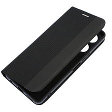 Чехол книжка MESH для TECNO Camon 19, Camon 19 Pro, текстиль, силикон, бархат, визитница, цвет черный Чехол книжка MESH для TECNO Camon 19, Camon 19 Pro, текстиль, силикон, бархат, визитница, цвет черный
