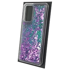 Чехол накладка для SAMSUNG Galaxy A52 (SM-A525F), силикон, переливашка, блестки, цвет фиолетовый