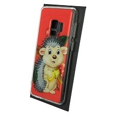 Чехол накладка для SAMSUNG Galaxy S9 (SM-G960), силикон, глянцевый, блестки, рисунок Мультяшный ежик Чехол накладка для SAMSUNG Galaxy S9 (SM-G960), силикон, глянцевый, блестки, рисунок Мультяшный ежик