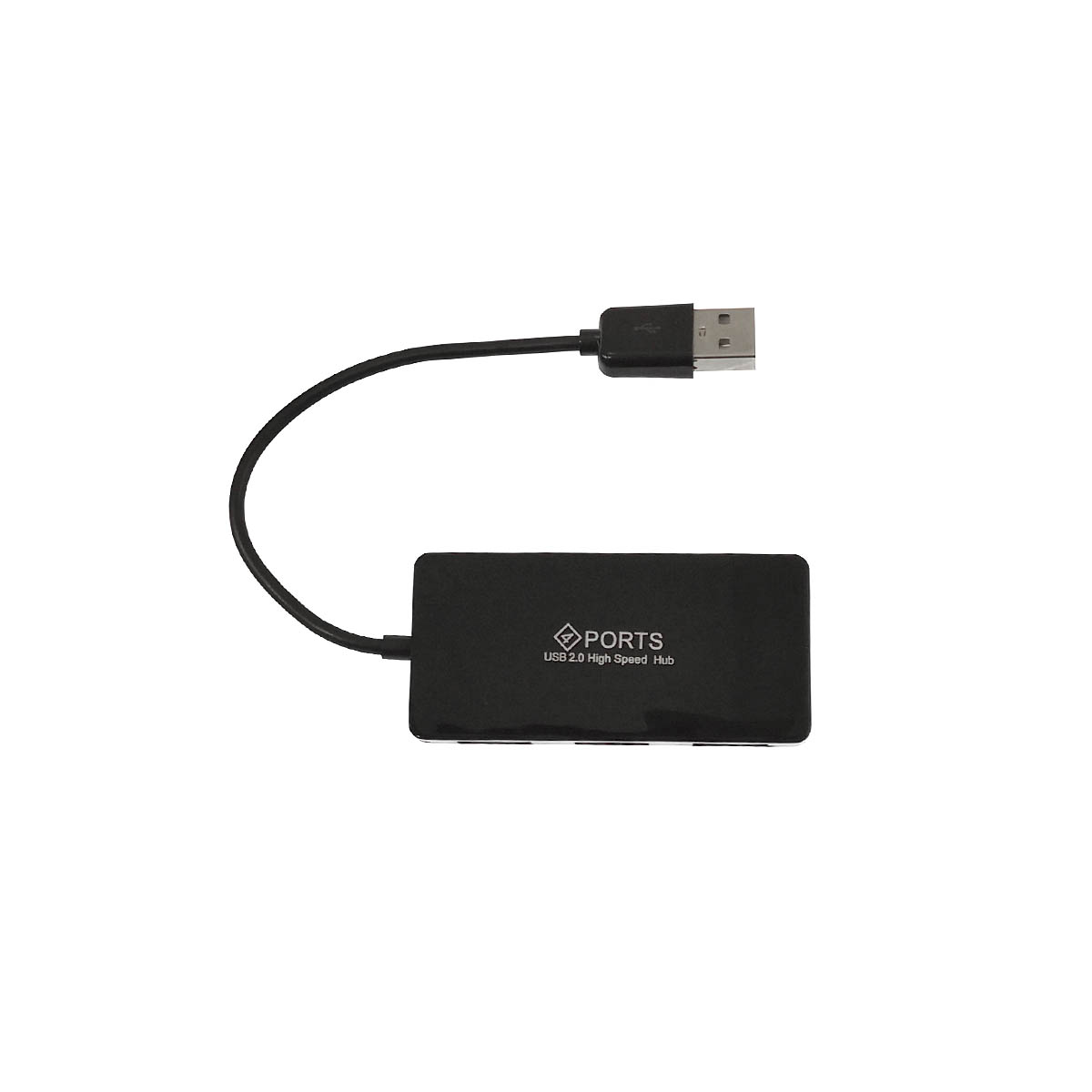 Переходник, хаб концентратор H407 USB на 4 USB 2.0, цвет черный