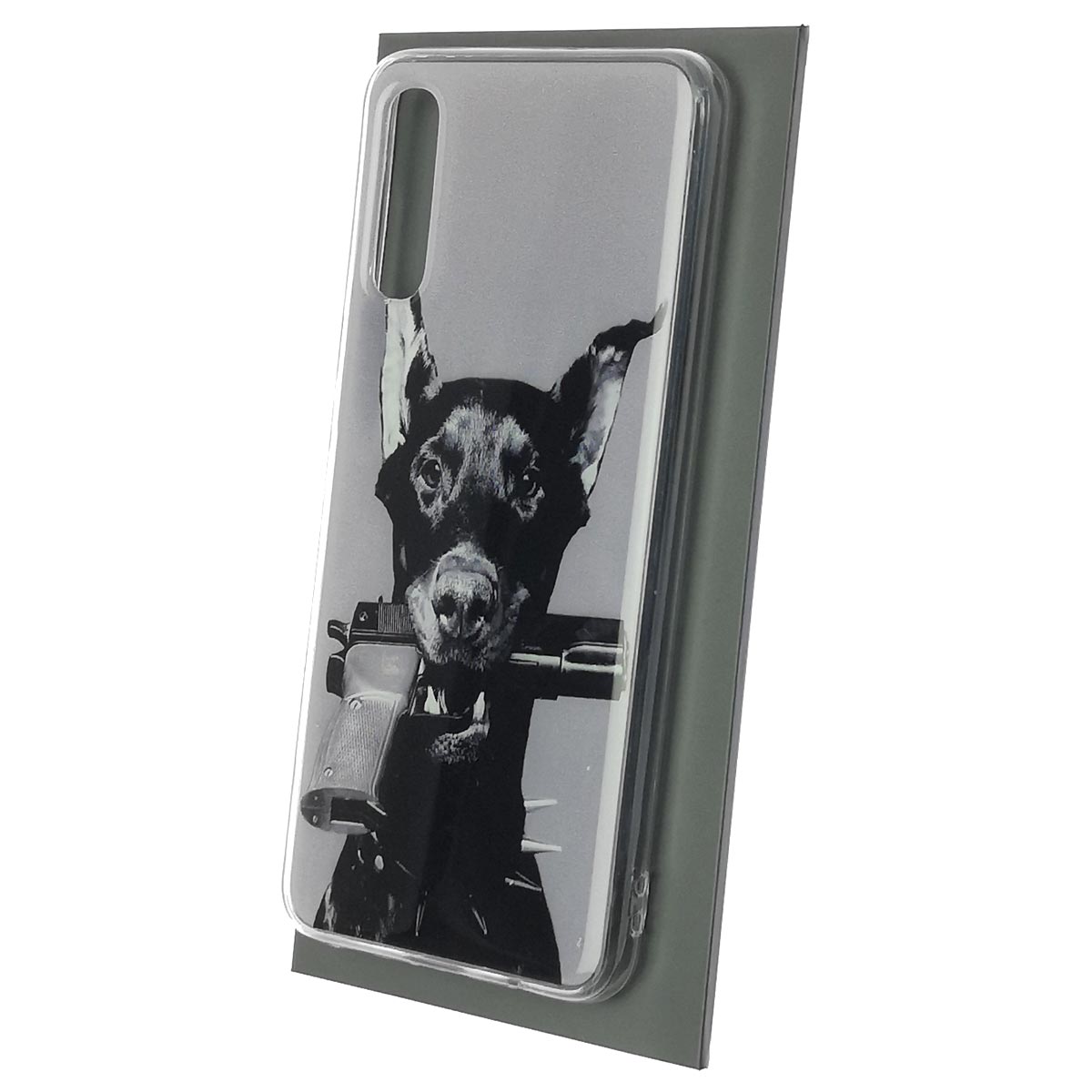 Чехол накладка для SAMSUNG Galaxy A50 (SM-A505), A30s (SM-A307), A50s (SM-A507), силикон, рисунок Доберман
