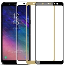 Защитное стекло "5D" GLASS FULL GLUE для SAMSUNG Galaxy A6 Plus 2018 (SM-A605), цвет канта белый. Защитное стекло "5D" GLASS FULL GLUE для SAMSUNG Galaxy A6 Plus 2018 (SM-A605), цвет канта белый.