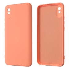 Чехол накладка NANO для XIAOMI Redmi 9A, силикон, бархат, цвет розовый