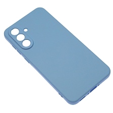 Чехол накладка NANO для SAMSUNG Galaxy A56 5G, защита камеры, силикон, бархат, цвет васильковый