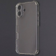 Чехол накладка для APPLE iPhone 16 (6.1"), силикон, усиленные края, защита камеры, прозрачный