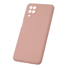 Чехол накладка Soft Touch для SAMSUNG Galaxy A12 5G, силикон, цвет песочно розовый