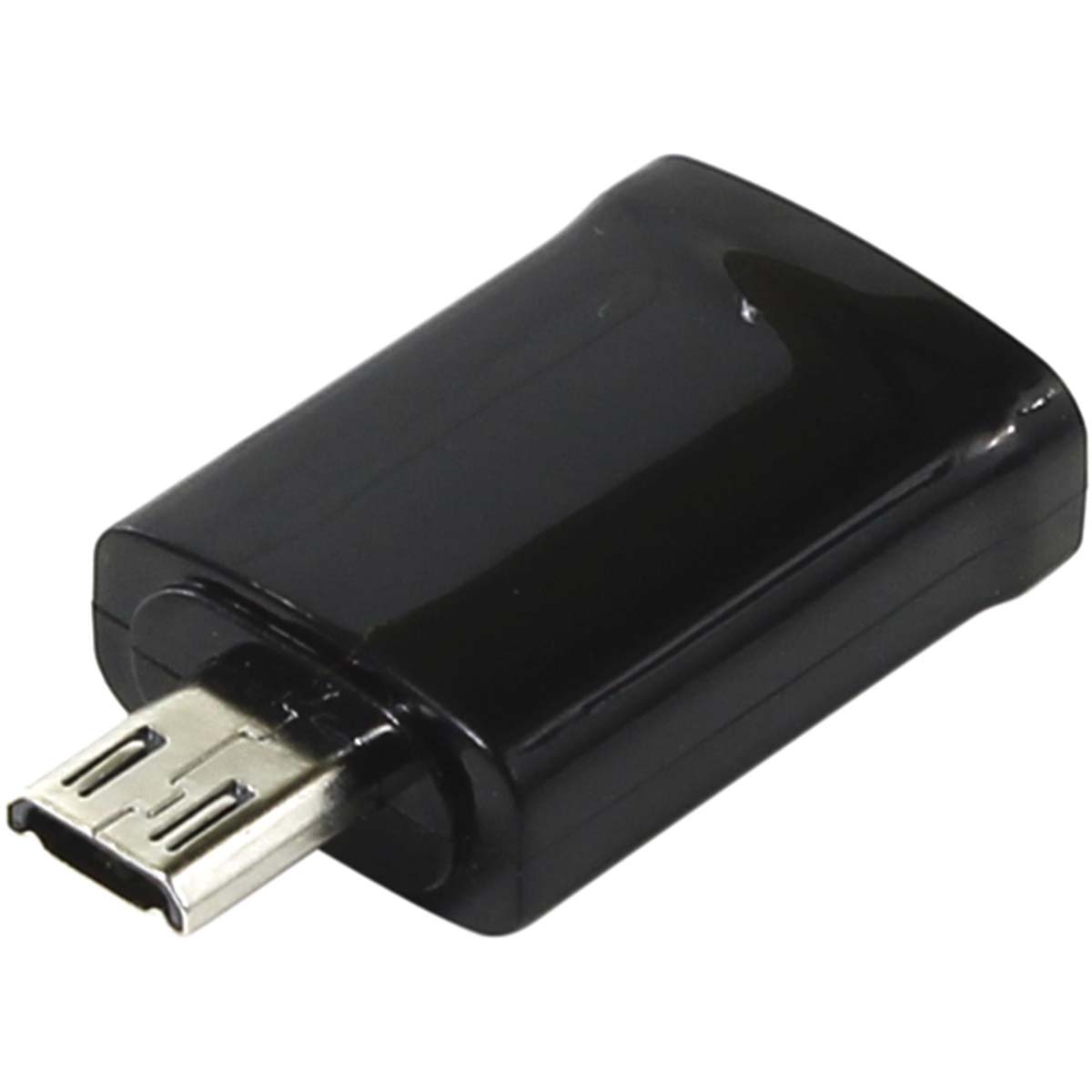 Адаптер MHL 5bites micro USB F на micro USB M, цвет черный