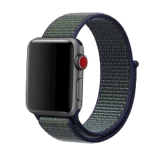 Ремешок для часов Apple Watch (38-40 мм), нейлон, цвет темно-серый