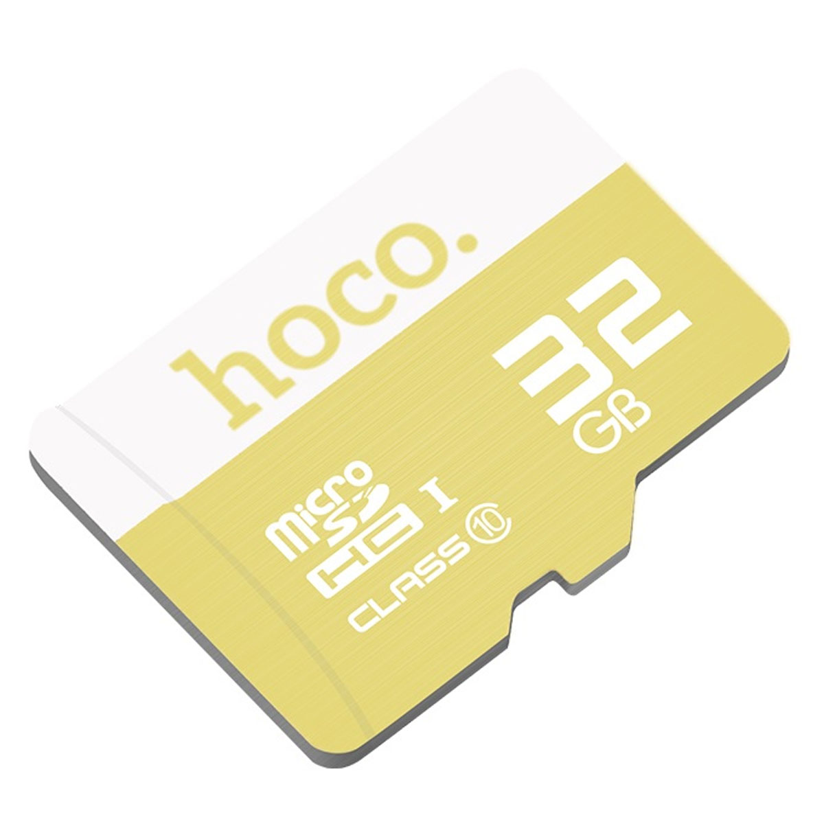 Карта памяти MicroSDHC 32GB HOCO TF high speed class 10, без адаптера, цвет бело желтый